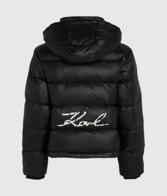 Signature puffer ceket
