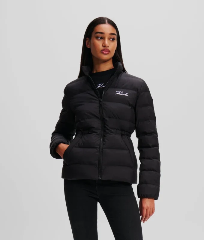 SIGNATURE PUFFER CEKET