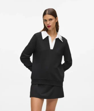 Signature yakalı sweatshirt Signature yakalı sweatshirt