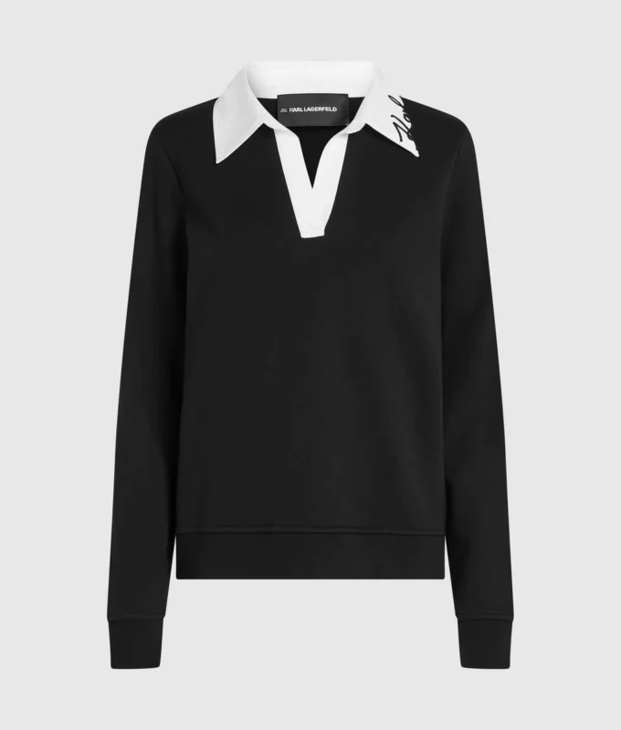 Signature yakalı sweatshirt Signature yakalı sweatshirt