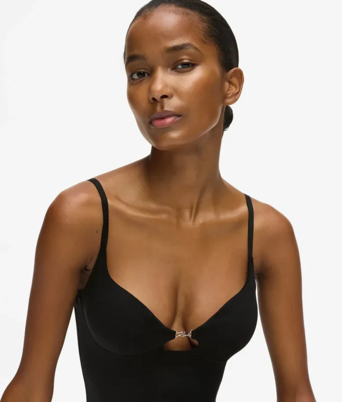 Signature yüksek bacak bodysuit Signature yüksek bacak bodysuit
