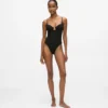 Signature yüksek bacak bodysuit Signature yüksek bacak bodysuit