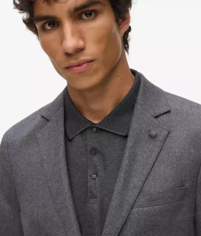 Slim fit kesim takım elbise ceketi