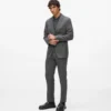 Slim fit kesim takım elbise ceketi