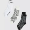 Tamamen logo desenli çoraplar – 3’lü paket Tamamen logo desenli çoraplar – 3’lü paket