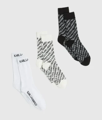 Tamamen logo desenli çoraplar – 3’lü paket