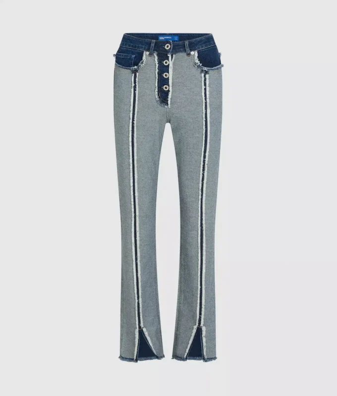 Ters çevrilmiş düz kesim jean Ters çevrilmiş düz kesim jean