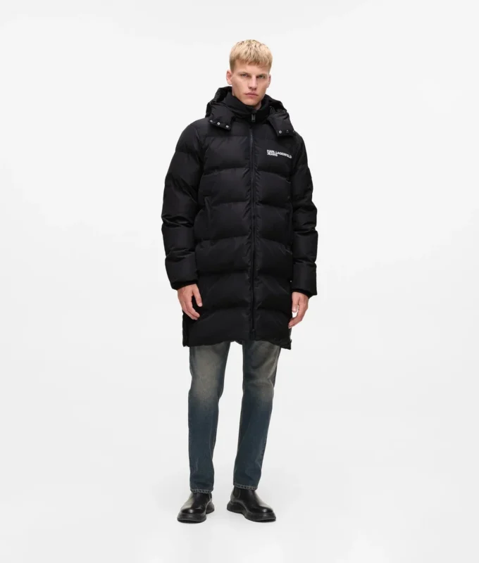 Uzun puffer ceket