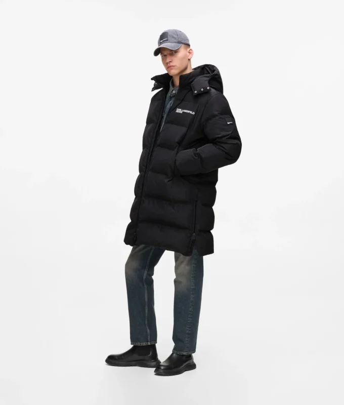 Uzun puffer ceket