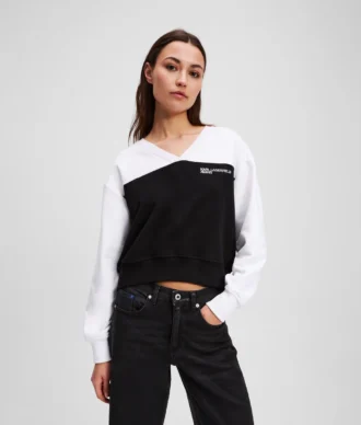 V YAKALI SWEATSHIRT