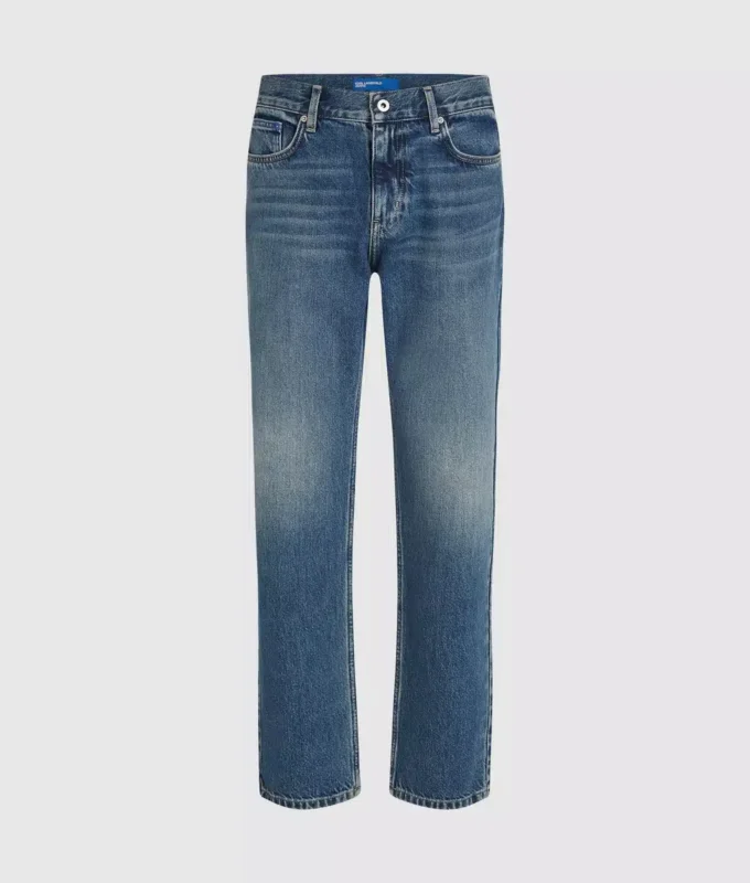 Vintage yıkamalı düz kesim kot pantolon Vintage yıkamalı düz kesim kot pantolon