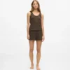 Waffle loungewear şort Waffle loungewear şort