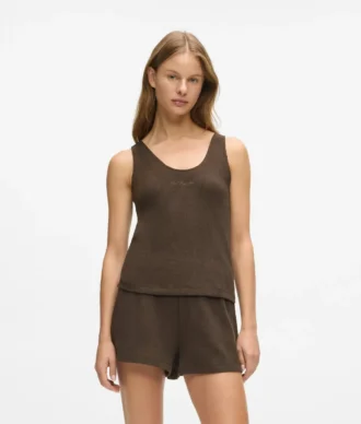 Waffle loungewear tank top