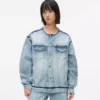 Yakası olmayan denim ceket Yakası olmayan denim ceket