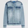 Yakası olmayan denim ceket Yakası olmayan denim ceket