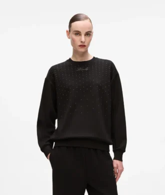 Yapay elmas süslemeli sweatshirt Yapay elmas süslemeli sweatshirt