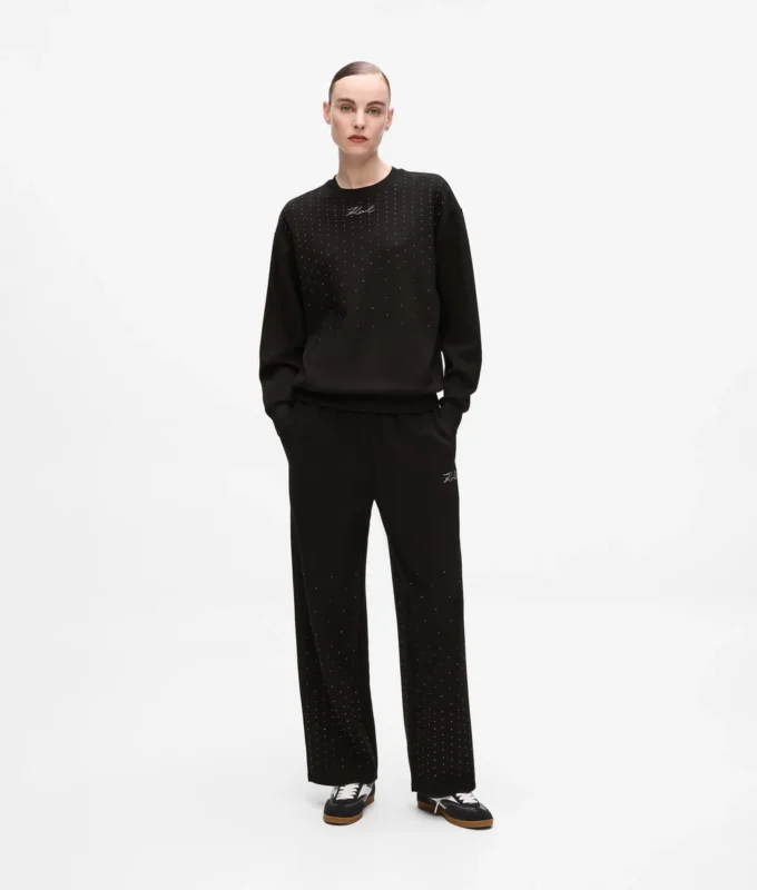 Yapay elmas süslemeli sweatshirt Yapay elmas süslemeli sweatshirt
