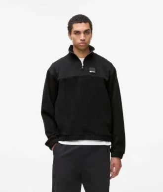 Yarım fermuarlı polar sweatshirt