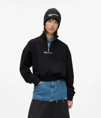 Yarım fermuarlı sweatshirt