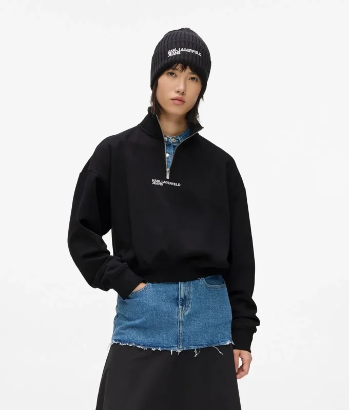 Yarım fermuarlı sweatshirt Yarım fermuarlı sweatshirt