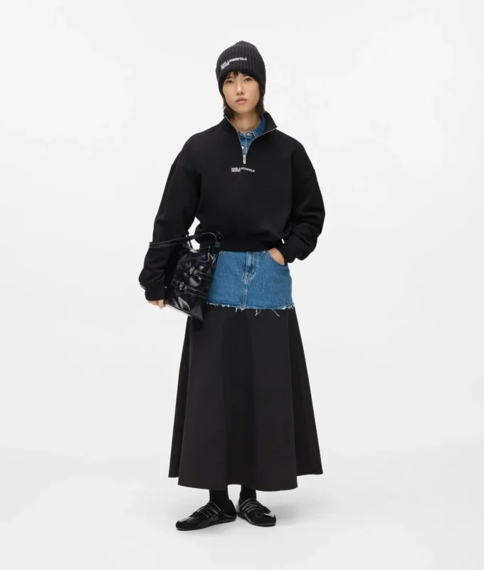 Yarım fermuarlı sweatshirt Yarım fermuarlı sweatshirt