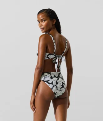 Yelpaze desenli bikini üstü