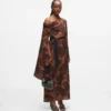 Yelpaze desenli kaftan elbise Yelpaze desenli kaftan elbise
