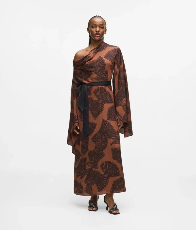 Yelpaze desenli kaftan elbise Yelpaze desenli kaftan elbise