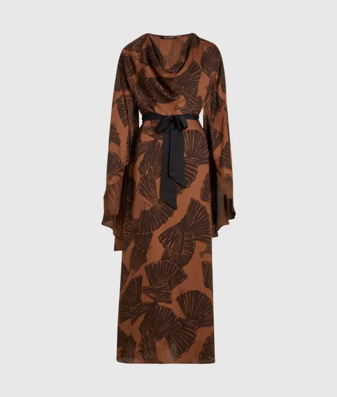 Yelpaze desenli kaftan elbise Yelpaze desenli kaftan elbise