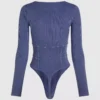 Yıkanmış bodysuit Yıkanmış bodysuit