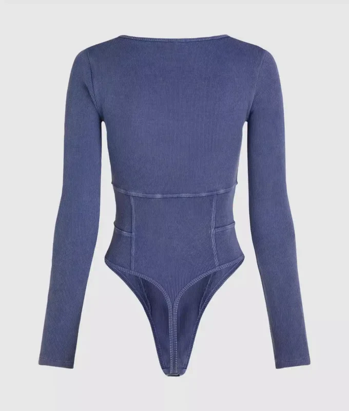 Yıkanmış bodysuit Yıkanmış bodysuit