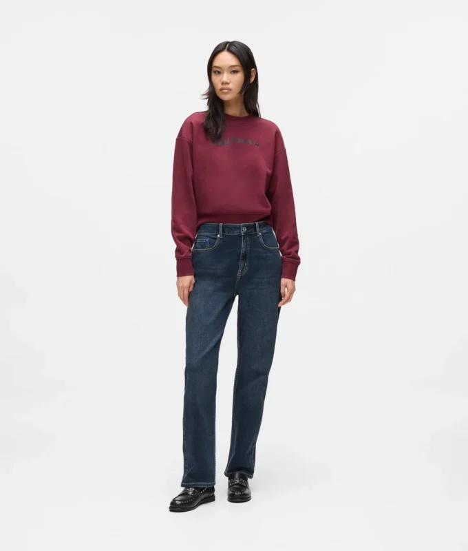 Yüksek bel düz jean Yüksek bel düz jean