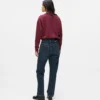 Yüksek bel düz jean Yüksek bel düz jean