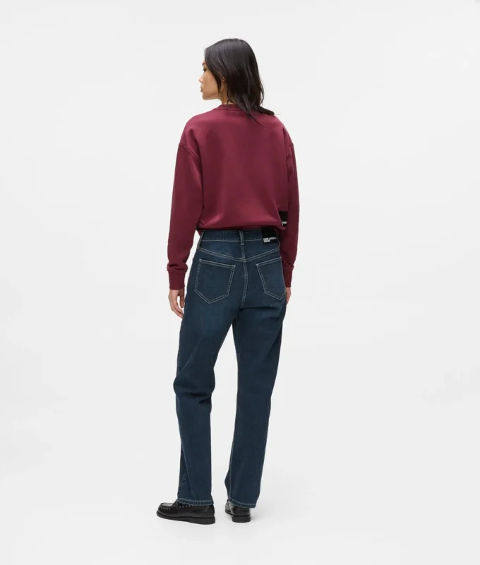 Yüksek bel düz jean Yüksek bel düz jean