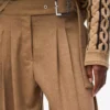 Yün karışımlı geniş paça pantolon Yün karışımlı geniş paça pantolon