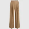 Yün karışımlı geniş paça pantolon Yün karışımlı geniş paça pantolon