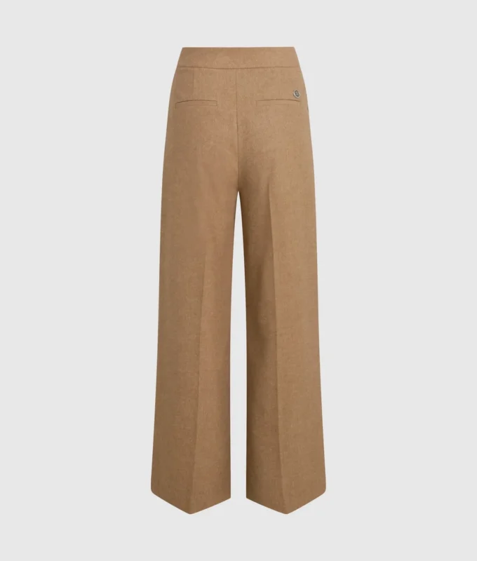 Yün karışımlı geniş paça pantolon Yün karışımlı geniş paça pantolon