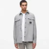 Yün karışımlı overshirt Yün karışımlı overshirt