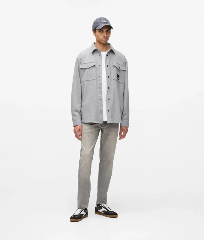 Yün karışımlı overshirt Yün karışımlı overshirt