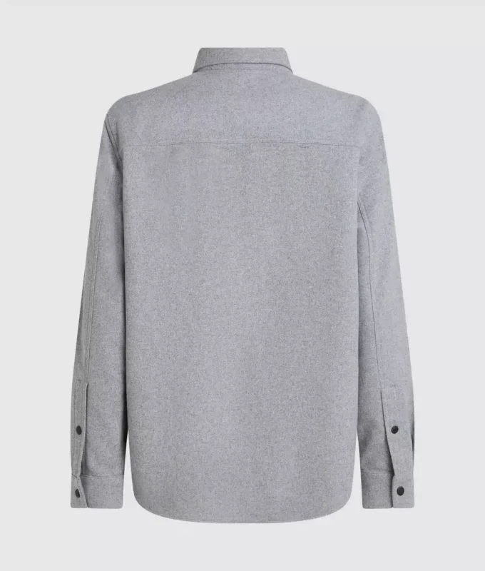 Yün karışımlı overshirt Yün karışımlı overshirt