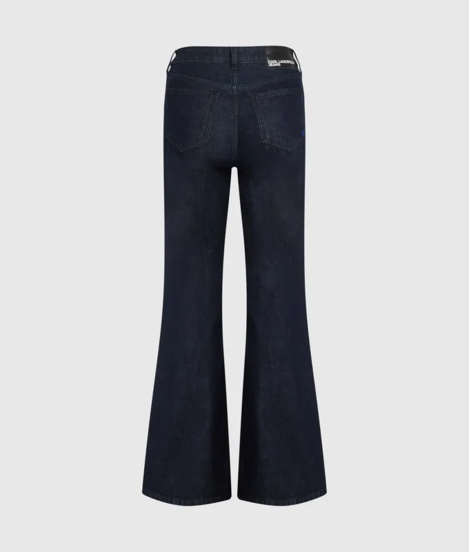 Yırtmaçlı kloş kot pantolon Yırtmaçlı kloş kot pantolon