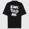 Özel “Karl told me” rahat tişört Özel “Karl told me” rahat tişört